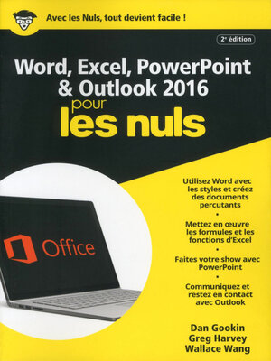 cover image of Word, Excel, PowerPoint et Outlook 2016 pour les Nuls mégapoche, 2e édition